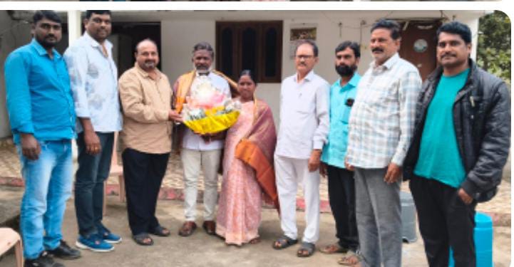 సర్పంచ్ గారె సహేంద్ర భిక్షపతిని సన్మానించిన అడ్వకేట్ శంకరాచారి